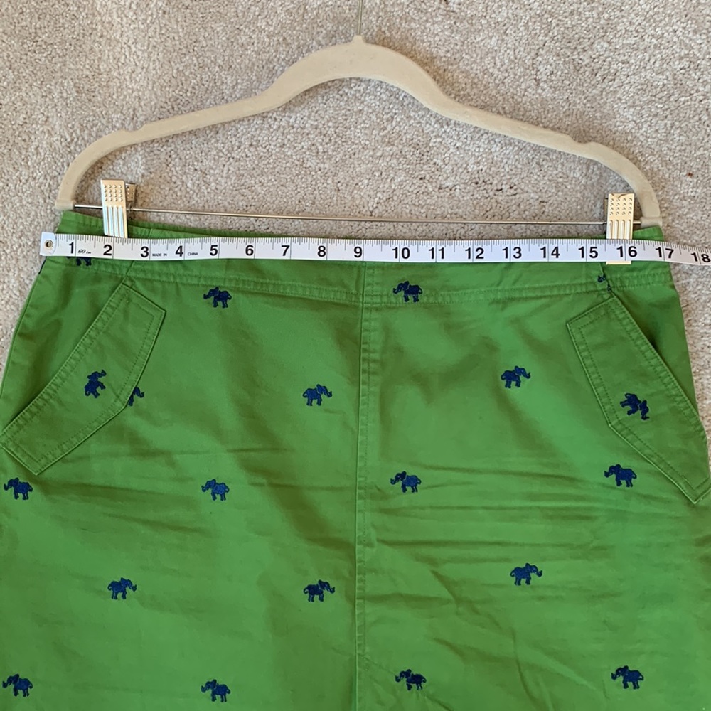 Vtg Lilly Pulitzer | Elephant Embroidered Skirt - Picture 2 of 3